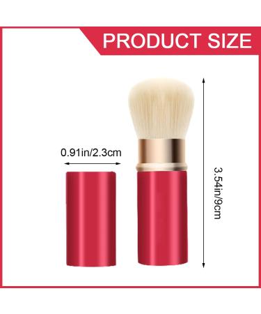 Retractable Makeup Brush with Soft Bristles - Durable Aluminum Tube for Blush Powder & Cosmetic Application | International Shipping Available - Buy Online on GoSupps.com