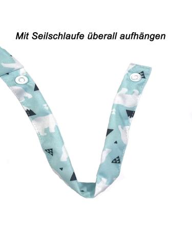 Trasun Polar Bear Wet & Dry Diaper Pockets - Waterproof Washable Organizer for Toddlers | Travel Gym Beach & Pool - Buy Online on GoSupps.com