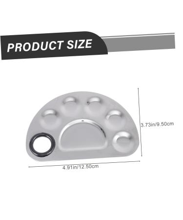 POPETPOP Nail Art Display Set - 3 Palette Mixing Plates & Stainless Steel Tools for Perfect Make-Up & Manicure - Buy Online on GoSupps.com