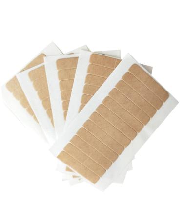 PAMENET Khaki Double Sided Wig Tape Hair Tape for Toupee Adhesive Tape for Lace Front Ultra-Hold Wig Glue Mini Tabs Tape Easy to Use