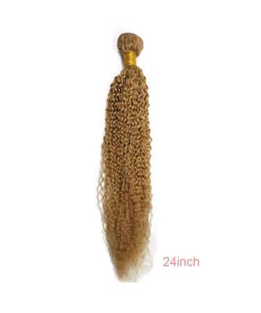 Buy Mila 22 Honeyblond 27# Real Brazilian Virgin Remy Hair Extensions - Kinky Curly 100g/pc - 55cm International Shipping - Buy Online on GoSupps.com