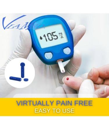 Viamed 28 Gauge Diabetic Lancets - 300 Count | Sterile Single Use Blood Sugar Lancets for Diabetes Testing | Fits Most Lancing Devices - Buy Online on GoSupps.com