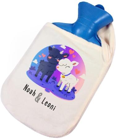 Personalized Hot Water Bottle with Custom Photo Cover - Design Your Own Text & Image - Buy Online on GoSupps.com