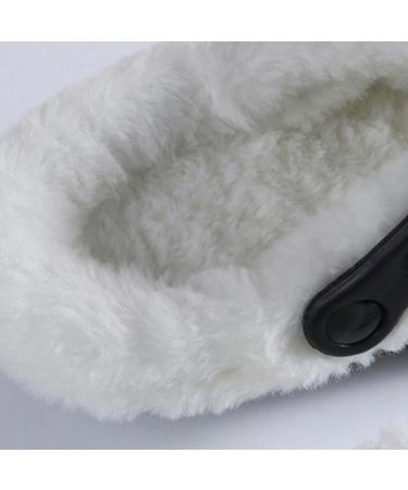 BESTOYARD Women's Fluffy Clog Slippers - Comfortable Wool Insoles for Sandals & Shoes - Slip-On Panel Inserts in White - Buy Online on GoSupps.com