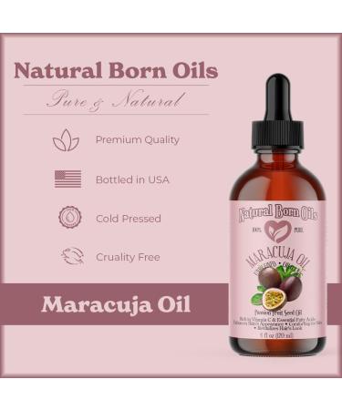 Natural Born Oils Maracuja Oil - 1 Gallon Organic Cold-Pressed Passion Fruit Oil for Radiant Skin & Healthy Hair - Buy Online on GoSupps.com