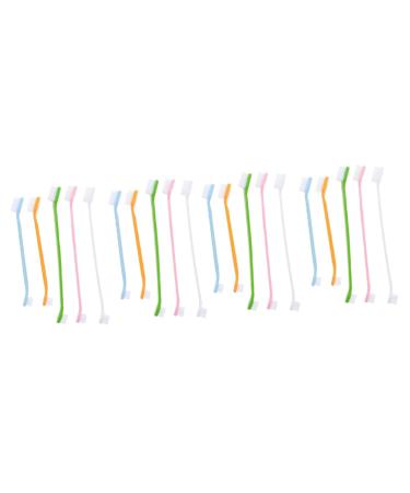 BESPORTBLE 20 Pcs Pet Toothbrush Pet Toothpaste Pet Teeth Cleaning Dog Oral Cleaning Toothbrush Dog Tooth Nylon 1 count (Pack of 1) Assorted Colorx2pcs