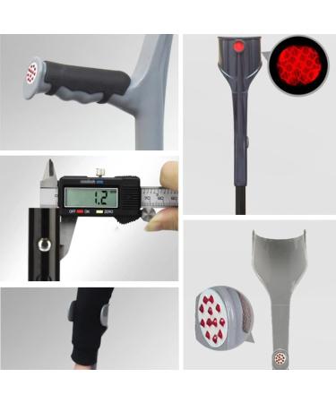 Forearm Crutches Adult Ergonomic Adjustable Heavy Duty Non-Slip Open Cuff Crutches Aluminum Alloy Folding Lightweight Crutches Black/Pink/Blue 2 Units decorate Lucky Star Selfless dedication - Buy Online on GoSupps.com