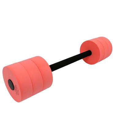 CanDo Aquatic Swim Bars and Dumbbells for Learning to Swim, Hydrotherapy, Swimming, Water Aerobics, Rehab, Swim Lessons, Pool Fitness Small Swim Bar Red