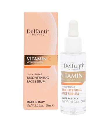 Delfanti Milano VITAMIN C with COLLAGEN Concentrated Brightening Face Serum Made in Italy
