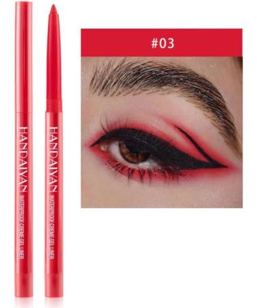 Colourful Eyeliners Matte Eyeliner Pencil Long Lasting Waterproof Makeup Cosmetics 12PCS - Buy Online on GoSupps.com