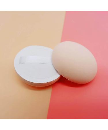 Verdant Touch Soft Powder Puff Makeup Puff Synthetic Sponge Soft Loose Powder Puff for Concealer BB Cream Wet Dry Use Round Face Makeup Bulk