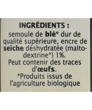 Jardin BiO tic - Spaghetti with squid ink - organic - Salty - AB certified - 500g bag - Buy Online on GoSupps.com