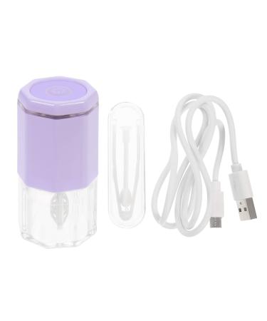 1 set of contact lenses clean for mini-lenses of electrical contact lens cleaner soft contact lens cleaner contact housing cleaning clean ABS rotating glasses frame violet