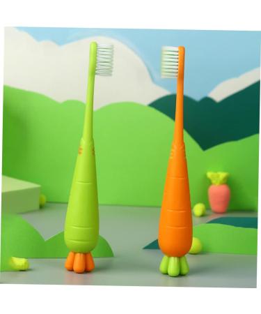 Healeved 8 STK Carrot Manual Toothbrush - Travel & Home Oral Care for Kids - Buy Online on GoSupps.com