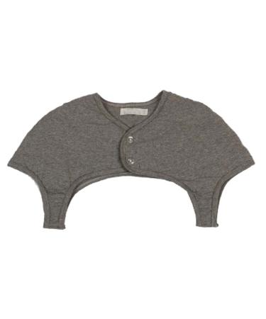 Thicker Shoulder Warmer for Back Neck and Shoulders Pain Relief Arthritis Relief Keep Warmer Short-Sleeved Cotton Vest Gery