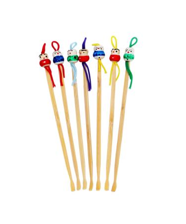Healeved 12pcs Wooden Ear Pick Ear Cleaners Limpiador De Oidos Ear Plugs for Hanging Ear Cleaner Ear Wax Removal Spoon Adorable Ear Picker Wooden Ear Cleaner Wax Cleaner Ear Supply Set
