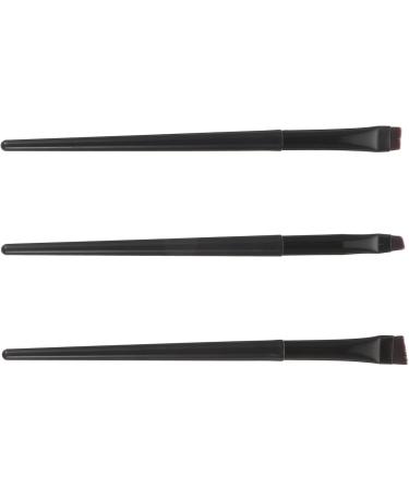 Healeved 12 Pcs Eyeliner Brush Eyebrow Brush Eyeliner Makeup Tool Cosmetic Brush Artificial Fiber Black - Buy Online on GoSupps.com