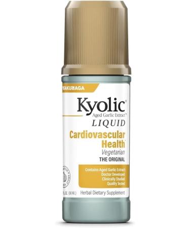 Kyolic Aged Garlic Extract Cardiovascular Health* Liquid 2 Ounces (60 ml) with 60 Capsules - Buy Online on GoSupps.com