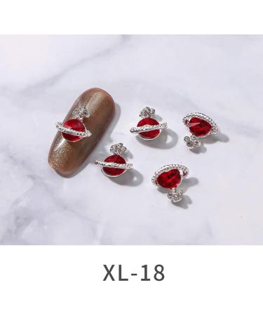 Fancy Multi-Color Nail For Color Stone Alloy Planet Design Decoration 3D Alloy Deco Nail Art Planet - Buy Online on GoSupps.com