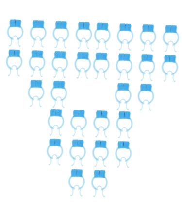 FRCOLOR 30 Pcs Nose Correction Clip Nose Plug Portable Nose Pincher Breath Accessory Household Nose Clip Convenient Nose Clip Fixing Nose Clip Household Nose Stopper Fixing Nose Pincher Sky-blue-1x3pcs 6.5X4CMx3pcs