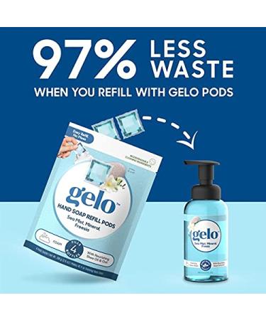 Gelo Foaming Hand Soap Refill Pods - Eco-Friendly 40oz (Sea Mist, Mineral & Freesia) - Buy Online on GoSupps.com