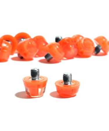 12 Tacos Football Rubber Replacement Parts - Fluorescent Orange for Football Boots | International Shipping - Buy Online on GoSupps.com