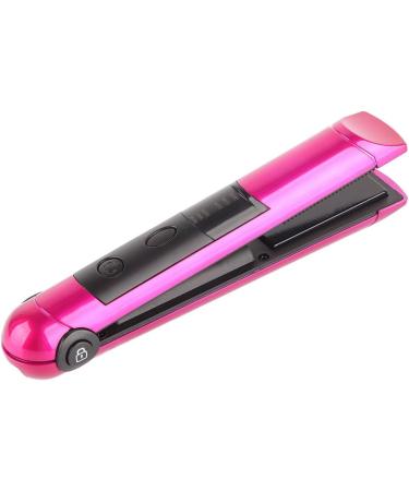 Hair Straightener - USB Rechargeable Mini Ceramic Flat Iron | Multi-Functional Curler & Styling Tool for Men & Women | Fast Heating Salon Quality - Buy Online on GoSupps.com