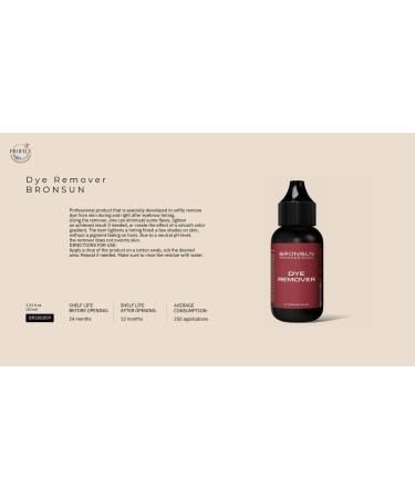 BRONSUN Eyelash & Eyebrow Tint | Extra Strong Tinted Gel | Long Lasting | Highly Pigmented Tint | Ammonia Free Formula (Tint Remover) - Buy Online on GoSupps.com