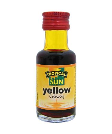 2 x Tropical Sun Food Colour Yellow 12 x 28ml