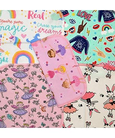 1 Ply All Things Girl Flannel Kids Lunchbox Napkins 5 Pack - Little Wipes (R) - 8x8 inches - Buy Online on GoSupps.com