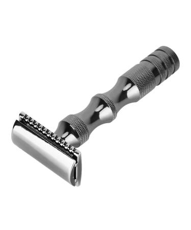 EVTSCAN Classic Men's Anti-Slip Dual Blade Manual Razor - Vintage Style Black Shaver for a Smooth Shave - Buy Online on GoSupps.com