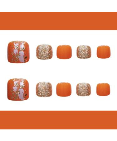 HUJL Artificial Nails | Acrylic & Square Toenails in Vibrant Dragon Colors for Girls - Shop Internationally! - Buy Online on GoSupps.com