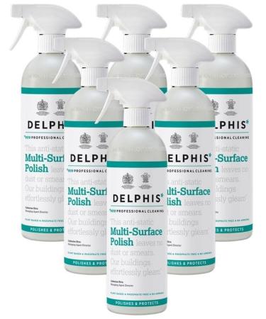 Case of 6 x Delphis Eco Professional Cleaning Multi Surface Polish Spray 700ml