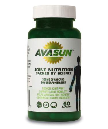 AvaSun Joint Nutrition Backed by Science Avocado Soy Unsaponifiable 300Mg 60 Day Supply