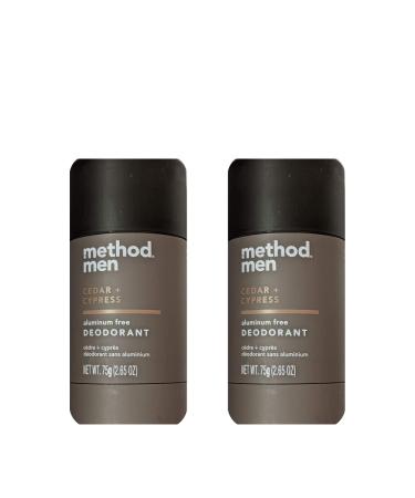 Method Men Deodorant Aluminum Free Cedar & Cypress 2.65 OZ (2 Pack) | Natural Odor Protection - Buy Online on GoSupps.com