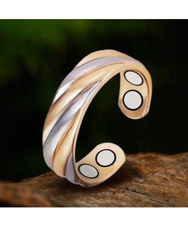 Buy 2x Pure Copper Magnetic Rings | Three-Color Audio Magnetic Ring with 4 Magnets | Ideal Gifts | International Shipping - Buy Online on GoSupps.com