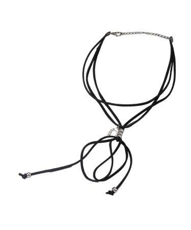 OralGos Stylish U-shaped Multi-Band Necklace Personalized Chain Ornament for Women Girls Ladies Metal