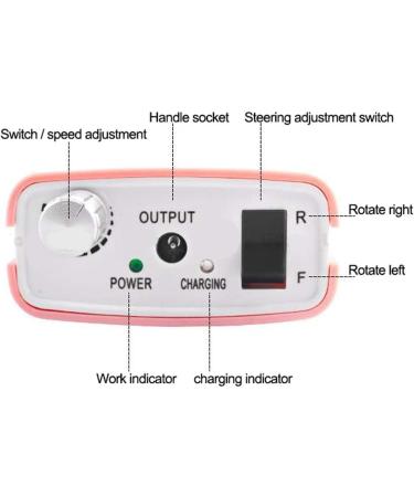 Nail Drill Handheld Pen Electric Nail Drills Pedicure Tools Rechargeable Manicure Grinder for Acrylic Gel Nails Home Nail Buffer Manicure Pedicure Pink - Buy Online on GoSupps.com