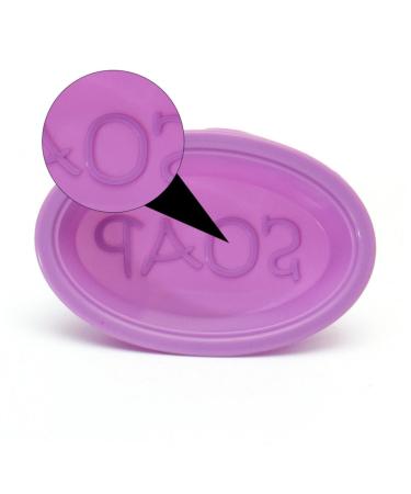 Lurrose Silicone Molds 25 pcs Mold Handmade Liners Cake Practical Baking Molds Tools Cuake Soap Chocolate DIY Silicone Purple 10x7cm