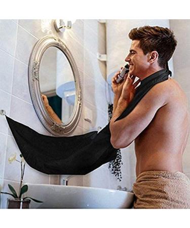 Beard Bib Apron for Men - Waterproof Beard Hair Catcher for Shaving & Trimming - Grooming Cloth with Suction Cups - Birthday Gift for Him - Buy Online on GoSupps.com