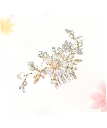 DOITOOL Rhinestone Hair Accessories Decorate Rhinestone Bridal Headdress Banana Clips Hair Small Dust Pan Bridal Headpiece Wedding Hair Accessories Tiara Bride Comb The Flowers - Buy Online on GoSupps.com