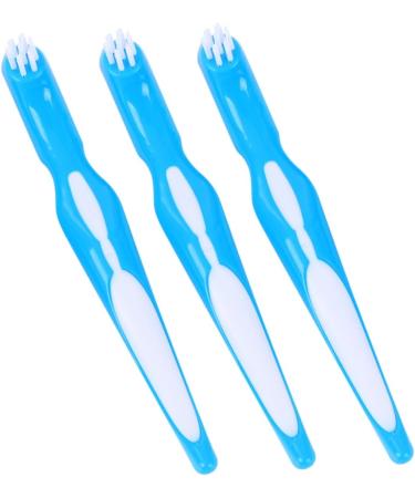 Gatuida Children's Suit: 6-Piece False Teeth Cleaning Set Includes Brush & Toothbrush for Prosthesis Care - Blue (2 Pack) - Buy Online on GoSupps.com
