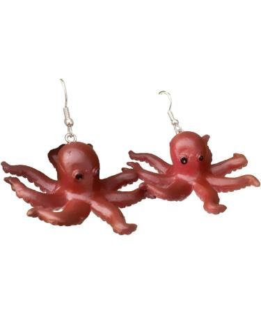Feyley Eight-Armed Octopus Earrings | Punk Hip-Hop Resin Drop Earrings | Statement Jewelry Gift for Women & Girls - Buy Online on GoSupps.com