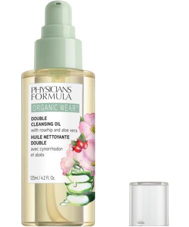 Physicians Formula Organic Wear Double Cleansing Oil 130g | Makeup Remover Face Wash with Rosehip Oil, Aloe Vera & Chamomile | Hydrating Vegan Formula - Buy Online on GoSupps.com