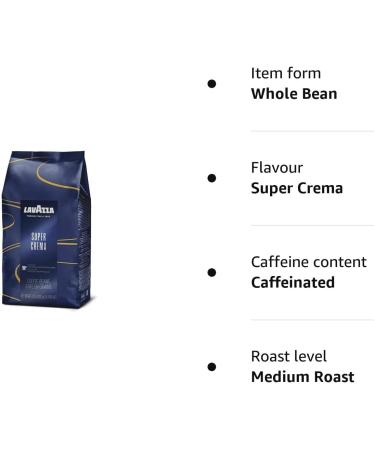 Lavazza - Super Crema Beans - 1kg - Buy Online on GoSupps.com