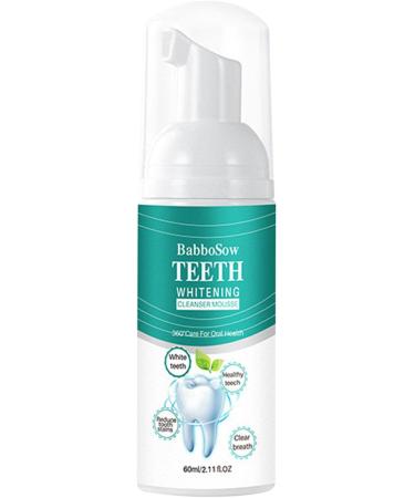 White Teeth Mousse - Intensive Stain Removal Tooth Mousse | 60ml Easy-To-Use Foam for Brightening Teeth & Fighting Stains - Buy Online on GoSupps.com