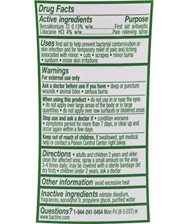 Bactine MAX Cleansing Spray with 4% Lidocaine 5 Ounce (Pack of 2) - Buy Online on GoSupps.com