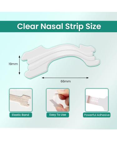 Clear Nasal Strips for Snoring - 100 Pack | Relieve Nasal Congestion & Improve Sleep Quality - Buy Online on GoSupps.com