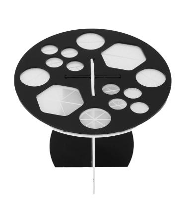 LANTRO JS Acrylic Makeup Brush Holder - Multifunctional Drying Rack with 14 Holes for Perfect Makeup Organization | International Shipping Available - Buy Online on GoSupps.com