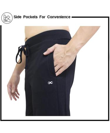 YogaAddict Men's XL Black Yoga Pants for Pilates Fitness Training Lounge & Martial Arts - Ultimate Comfort & Style - Buy Online on GoSupps.com